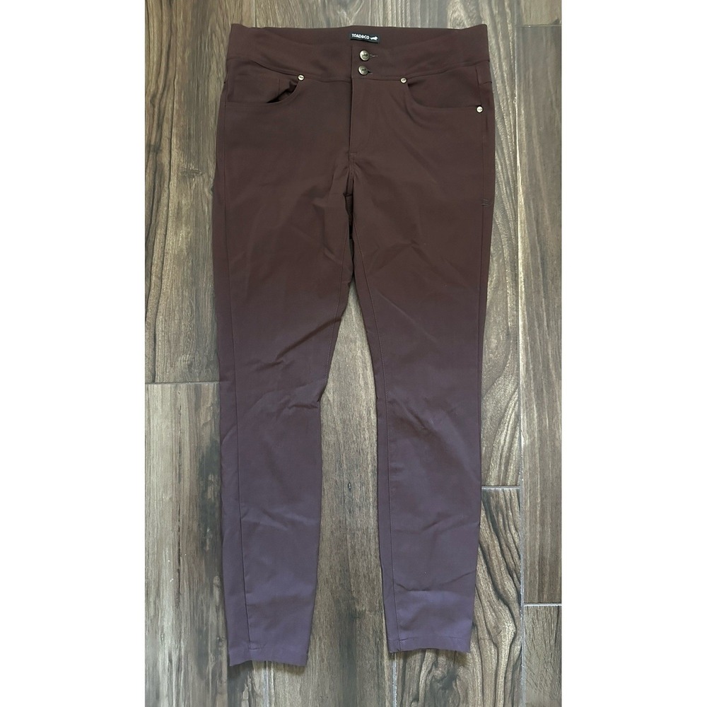 Toad&Co Women's Slim Stretch Trousers - Deep Burgundy